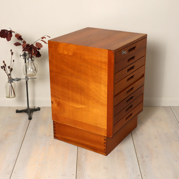 vintage_school_drawers_iroko_plan_chest_map_drawers