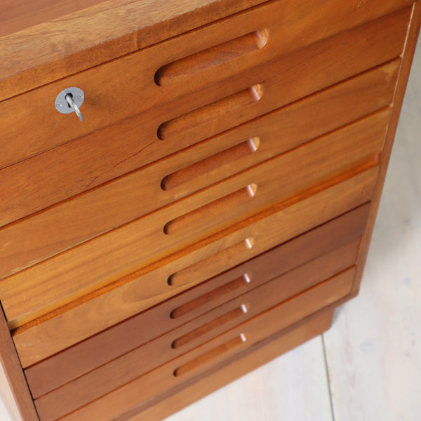 vintage_school_drawers_iroko_plan_chest_map_drawers