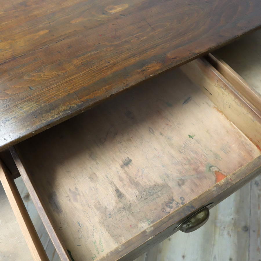 vintage_school_laboratory_kitchen_table_rustic_farmhouse