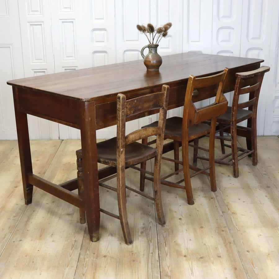 vintage_school_laboratory_kitchen_table_rustic_farmhouse
