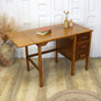 vintage_small_oak_school_desk_rustic_mid_century