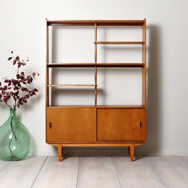 Mid Century Teak Room Divider Shelving Unit 1809k