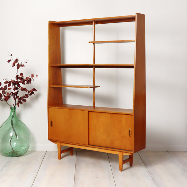 Mid Century Teak Room Divider Shelving Unit 1809k