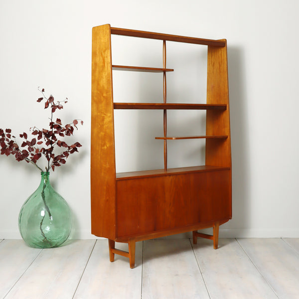 Mid Century Teak Room Divider Shelving Unit 1809k