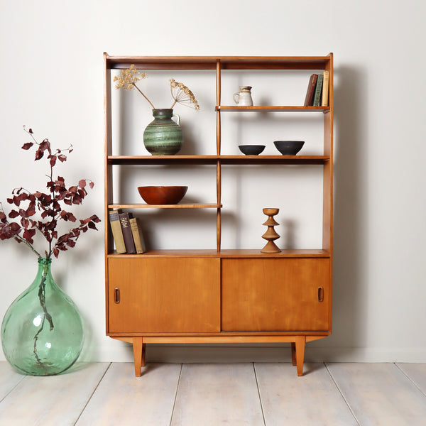 Mid Century Teak Room Divider Shelving Unit 1809k