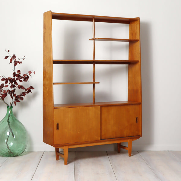 Mid Century Teak Room Divider Shelving Unit 1809k