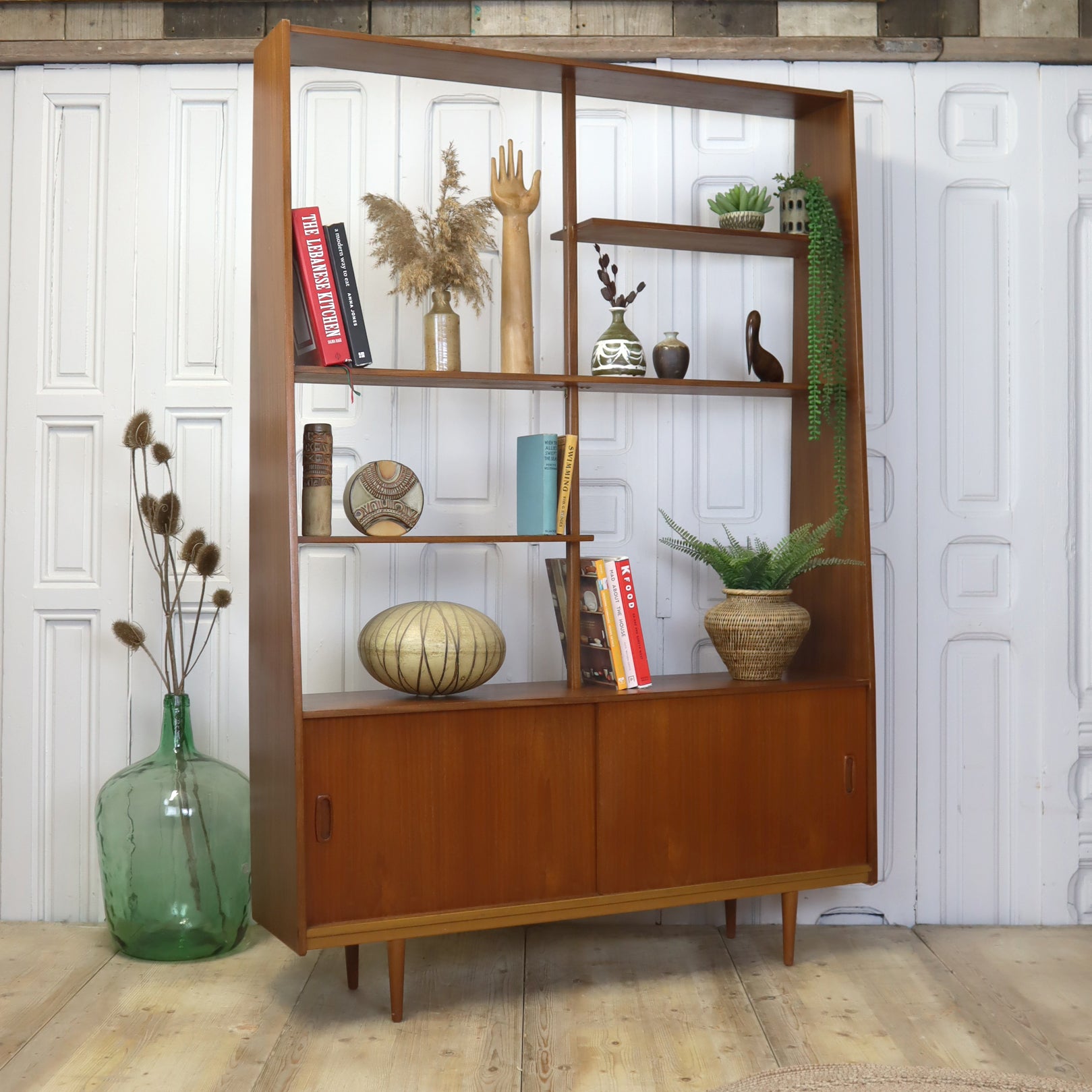 Mid Century Teak Room Divider Shelving Unit 2109d – Mustard Vintage