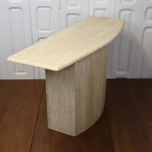 Vintage Travertine Console Table 0103c