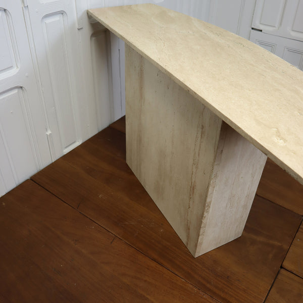 Vintage Travertine Console Table 0103c