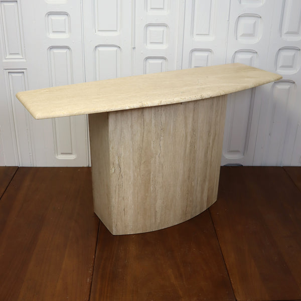 Vintage Travertine Console Table 0103c