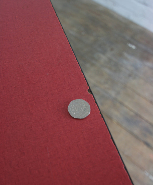 Vintage 1950s red formica vintage table or desk