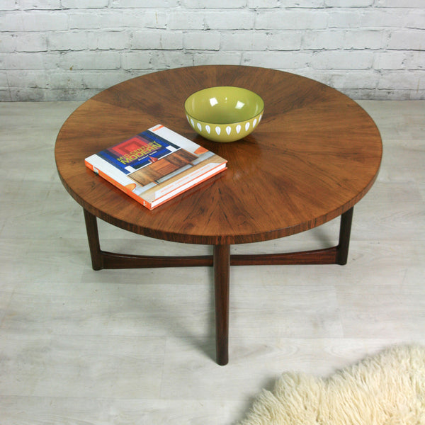 Vintage Mid Century Rosewood Coffee Table