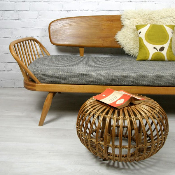 Vintage 1960s Ercol Studio Couch/Daybed Mustard Vintage