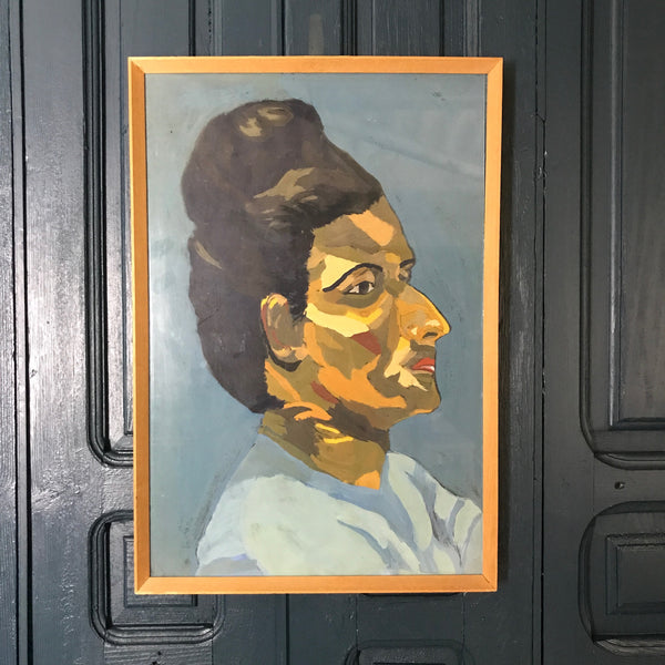Mid Century Framed Portrait 'Annie'