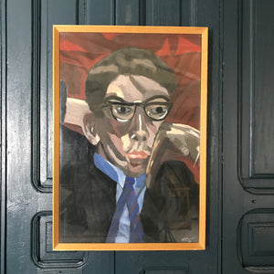 Mid Century Framed Portrait 'Nigel'