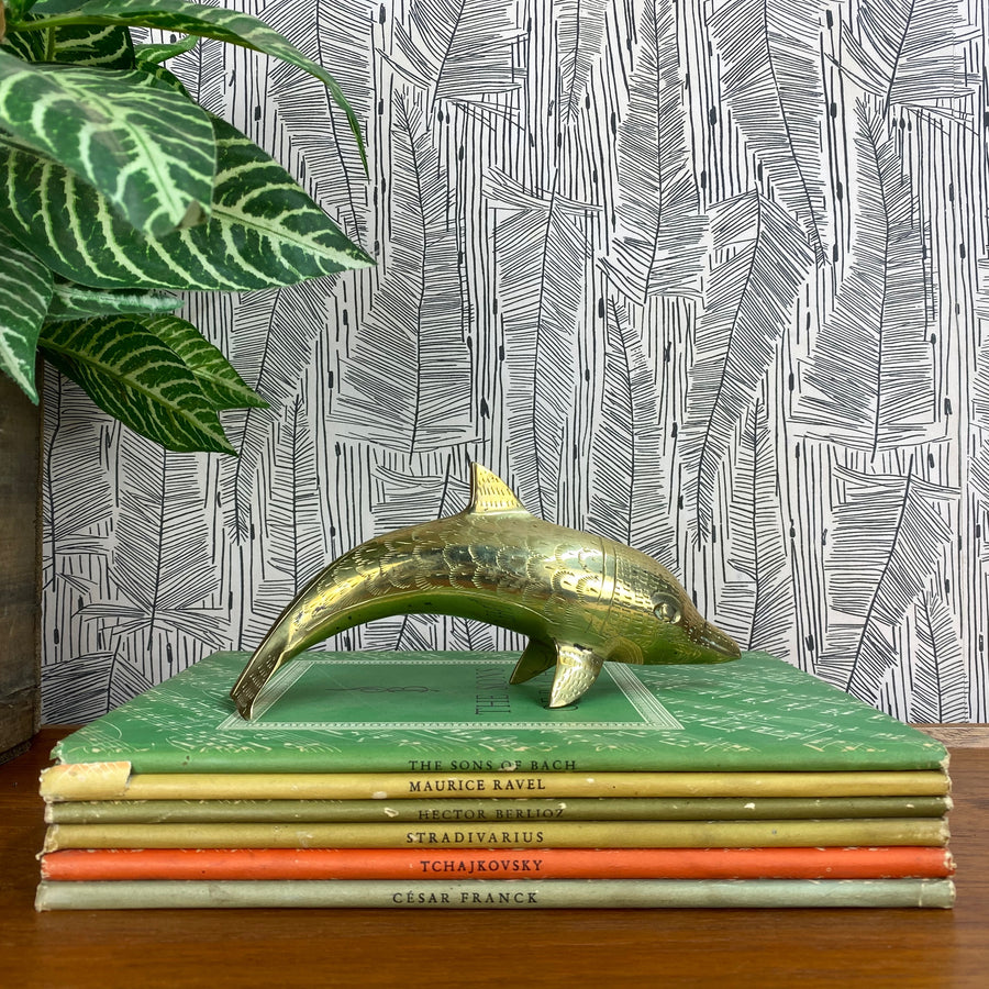 Vintage Brass Dolphin