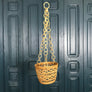 Vintage Boho Rattan Hanging Planter