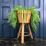 Vintage Boho Rattan Planter #3