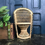 Vintage Miniature Boho Peacock Chair Planter #2
