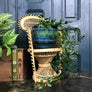 Vintage Miniature Boho Peacock Chair Planter #2