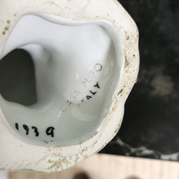 Vintage Italian Ceramic Pair of Cockatoos