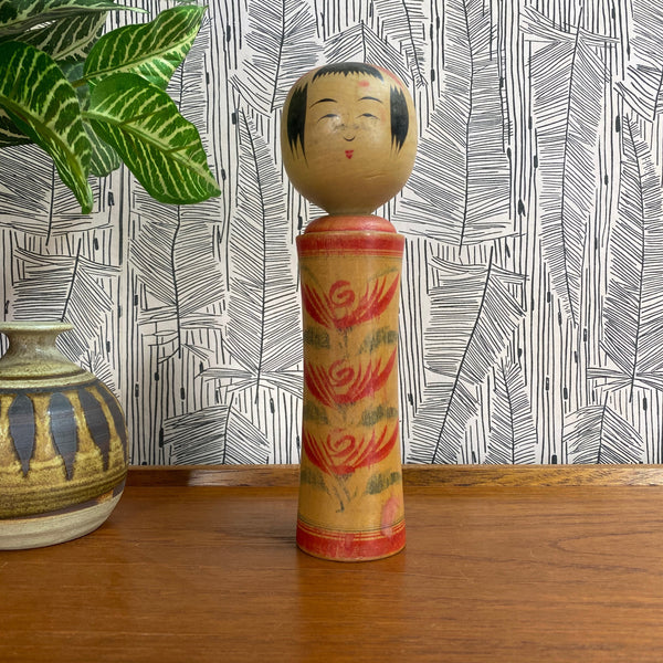 Vintage Japanese Kokeshi Doll B6a - MEDIUM