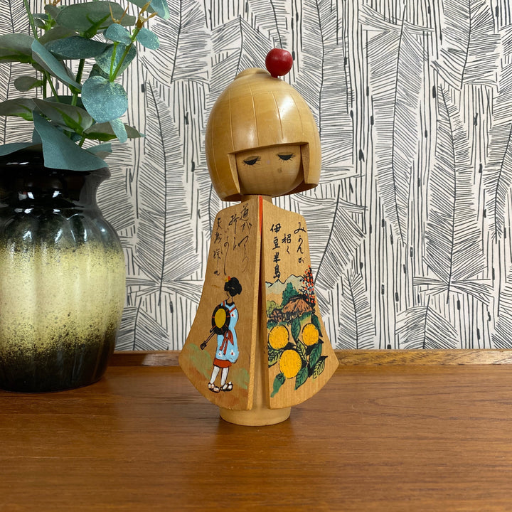 Vintage Japanese Kokeshi Doll B12a - MEDIUM