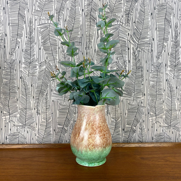 Art Deco Pink/Green Vase - Tulip