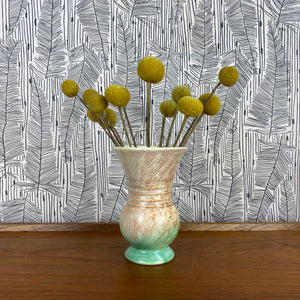 Art Deco Pink/Green Vase - A1a