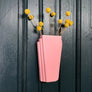 Pastel Pink Art Deco Ceramic Wall Vase