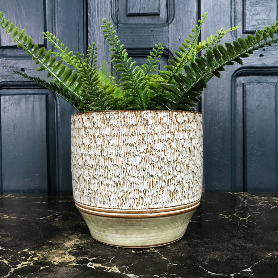 Large Vintage Textured Plant Pot