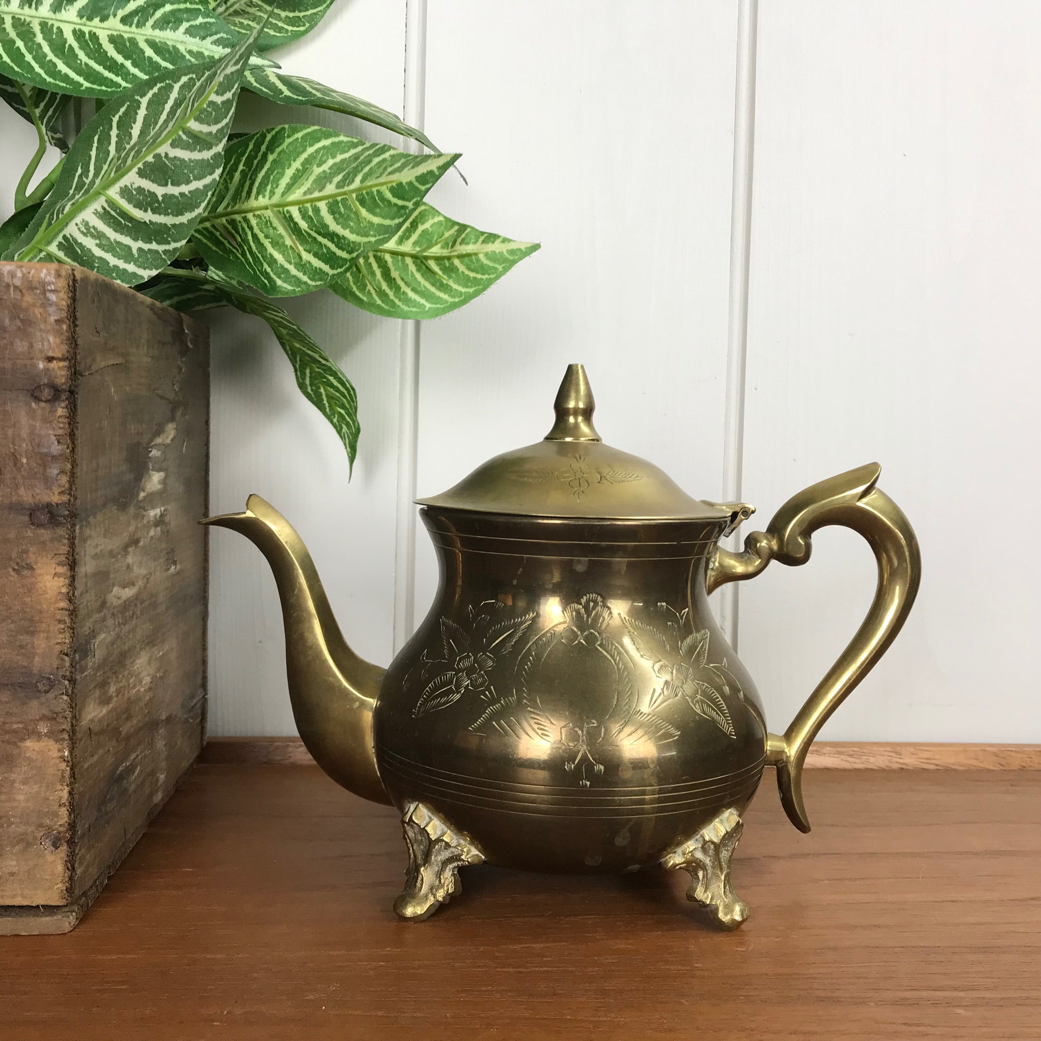 Vintage Brass Teapot #A1 – Mustard Vintage