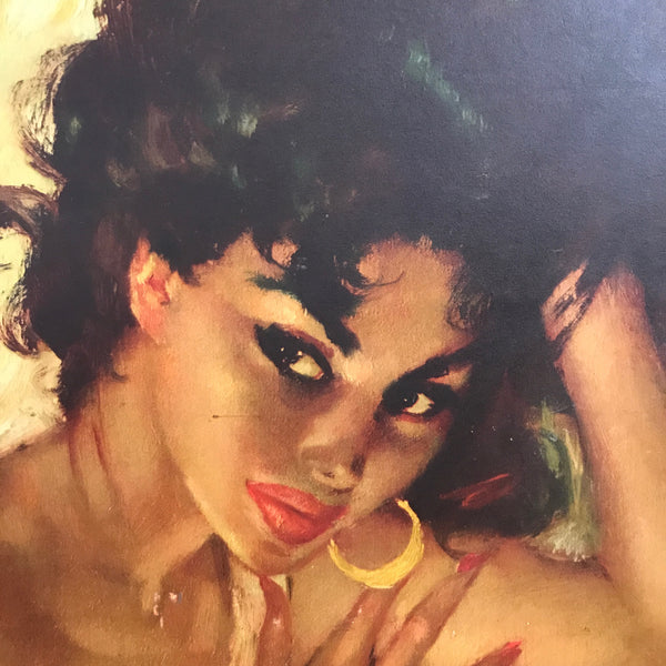 vintage_charles_roka_gypsy_girl_print_kitsch_art_mid_century