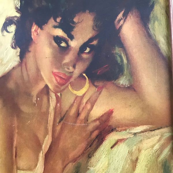 vintage_charles_roka_gypsy_girl_print_kitsch_art_mid_century