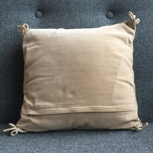 Vintage Embroidered Pear Cushion