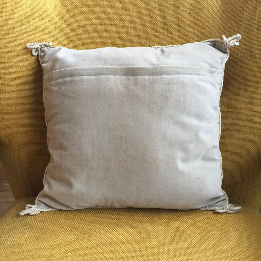 Vintage Embroidered Cherry Cushion