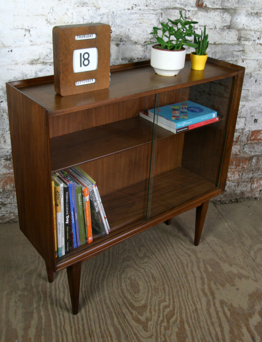 Vintage Afromosia display cabinet by Richard Hornby