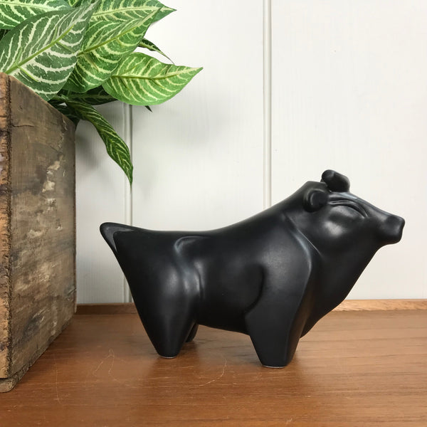 Mid Century Style Ceramic Bull