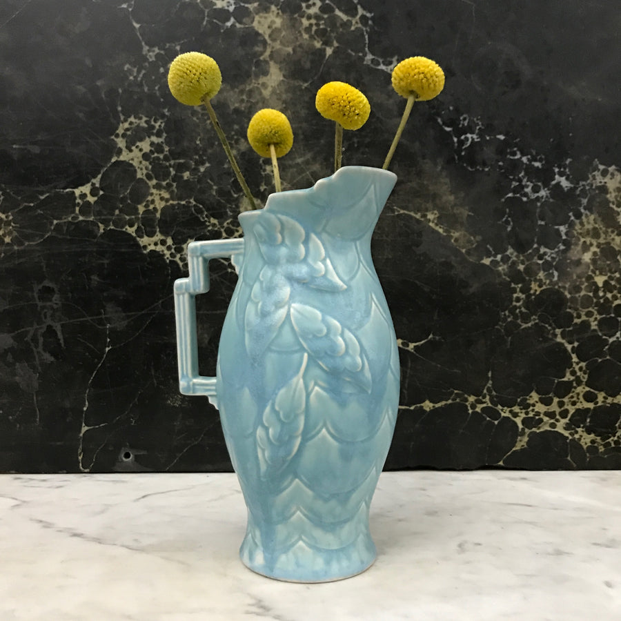 Vintage Art Deco Powder Blue Jug / Vase