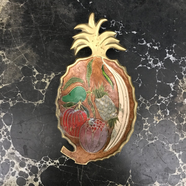 Vintage Brass Pineapple Trinket Dish