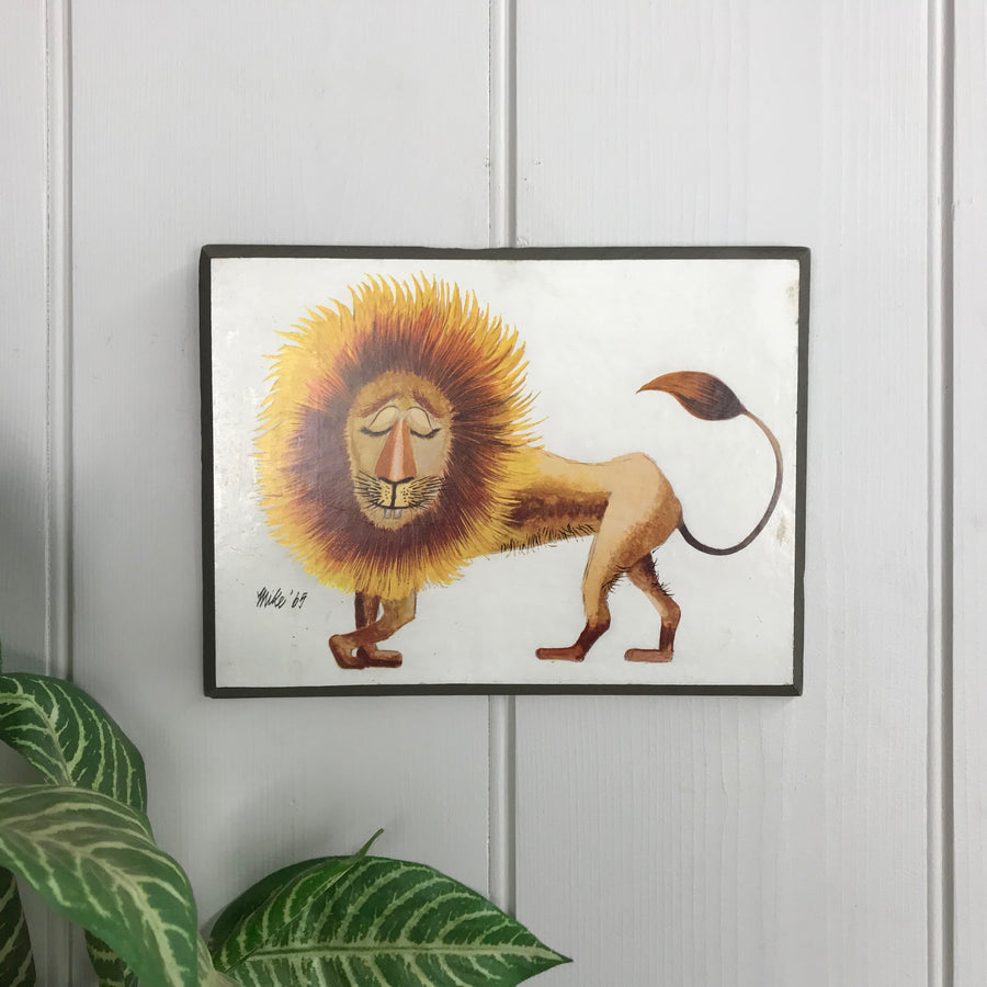 Vintage Animal Illustration - Lion