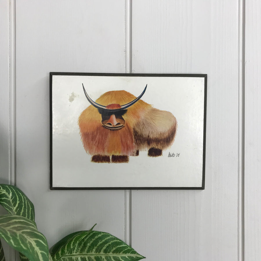 Vintage Animal Illustration - Bison