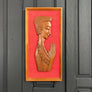 Mid Century 'Praying Man' Teak Picture