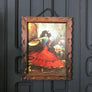 Mid Century 'Flamenco' Teak Framed Picture