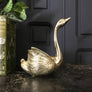Mid Century Brass Swan Planter