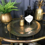 Vintage Brass Engraved Serving Tray