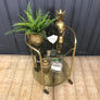 Brass Two Tiered Drinks Trolley / Bar Cart