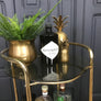 Brass Two Tiered Drinks Trolley / Bar Cart