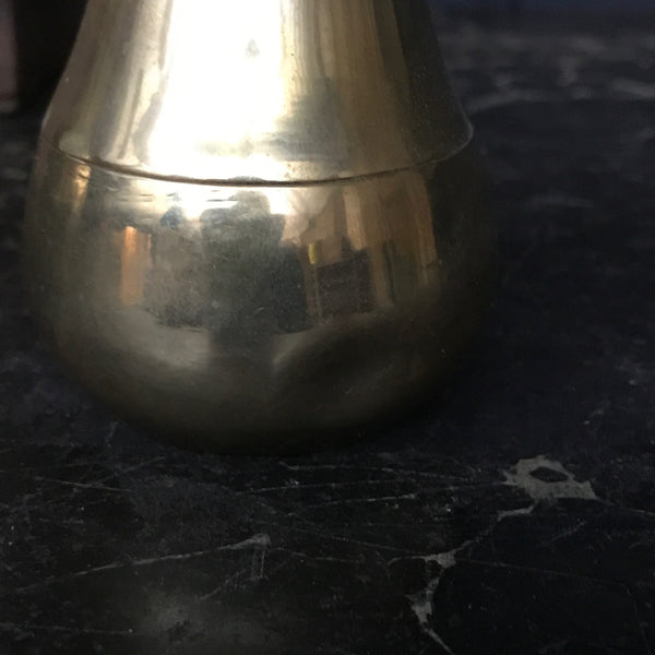 Mid Century Brass Apple & Pear Trinket Boxes