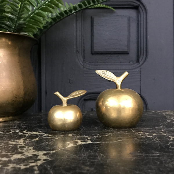 Vintage Brass Apple Bells